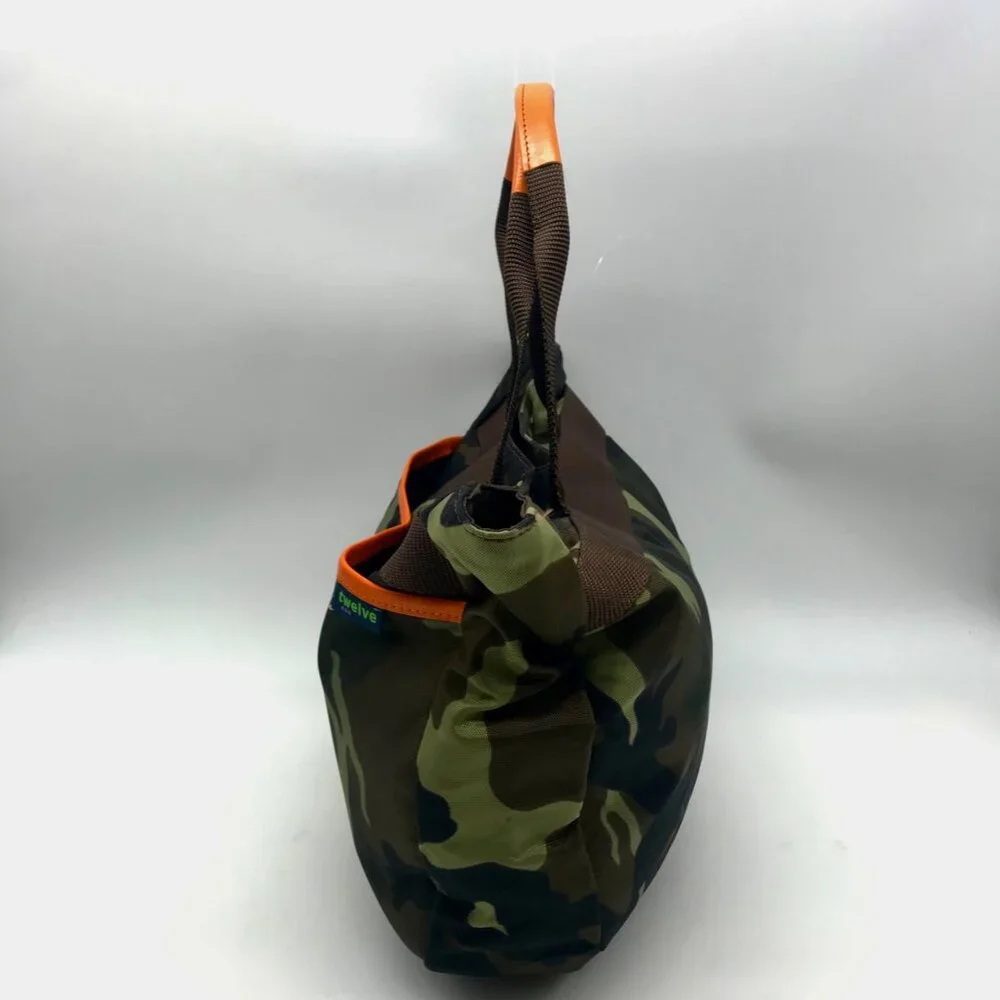 Twelve Camo Fabric Original Messenger Diaper Bag